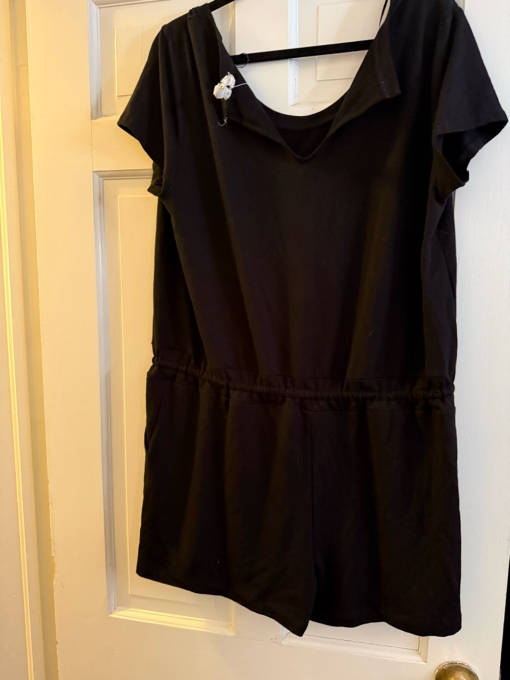 Cable & Gauge Black Short Sleeve Romper